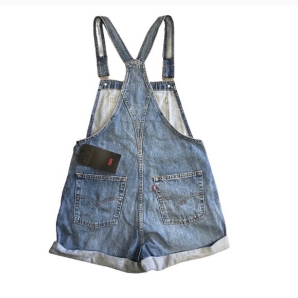 Levi’s Vintage Shortall Overall Shorts Free Ride - Picture 7 of 14